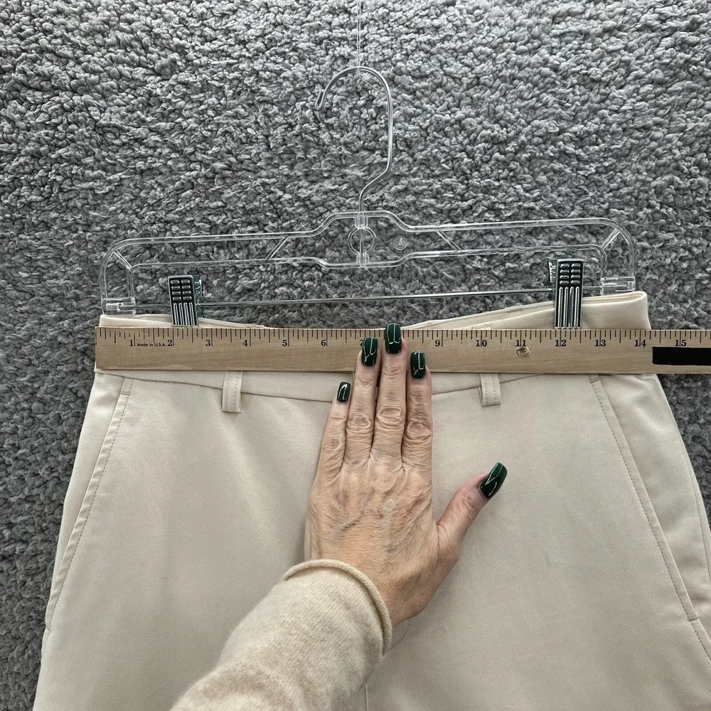 6397 Pants Women 2 Cream Carly Cotton Tapered Trouser Minimalist High Rise Ankle